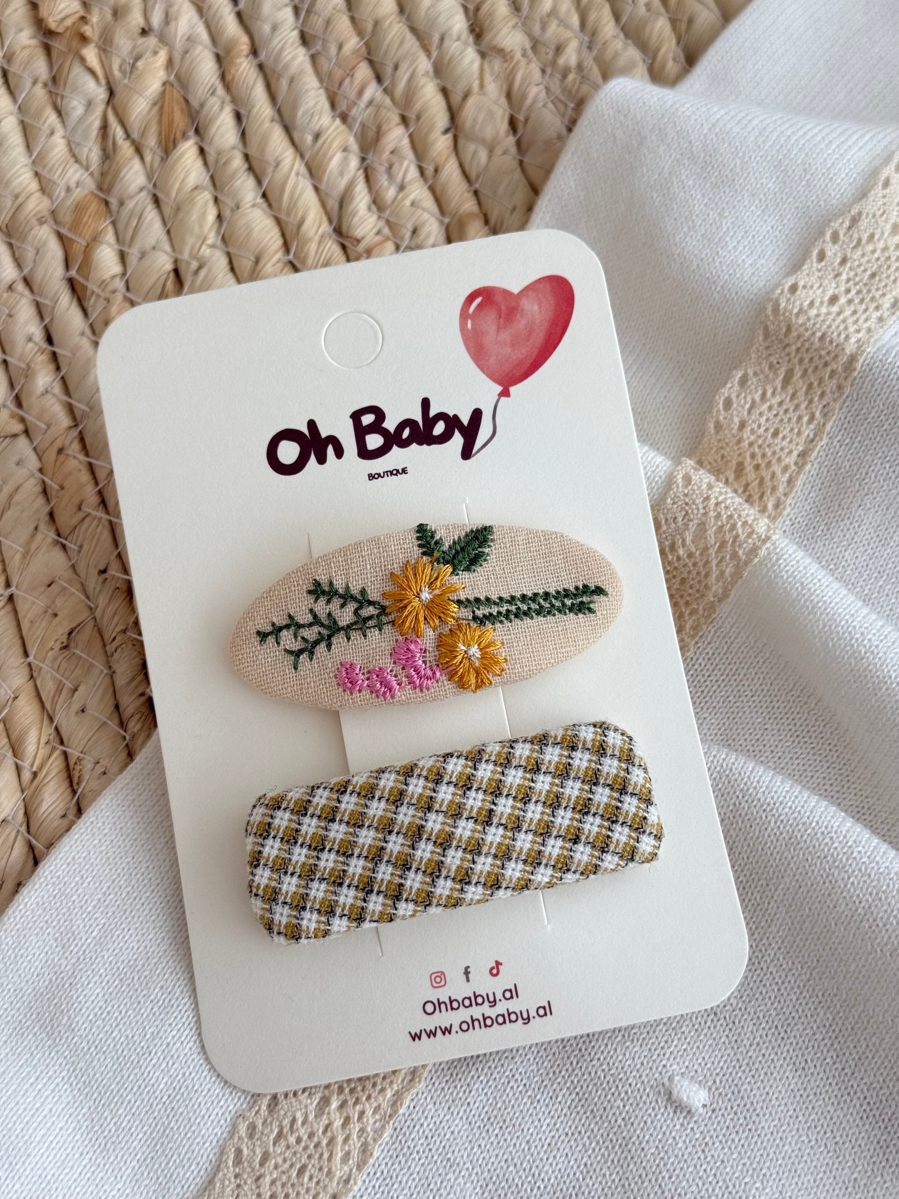 Set me 2 Kapese Flokesh "Meadow & Plaid"