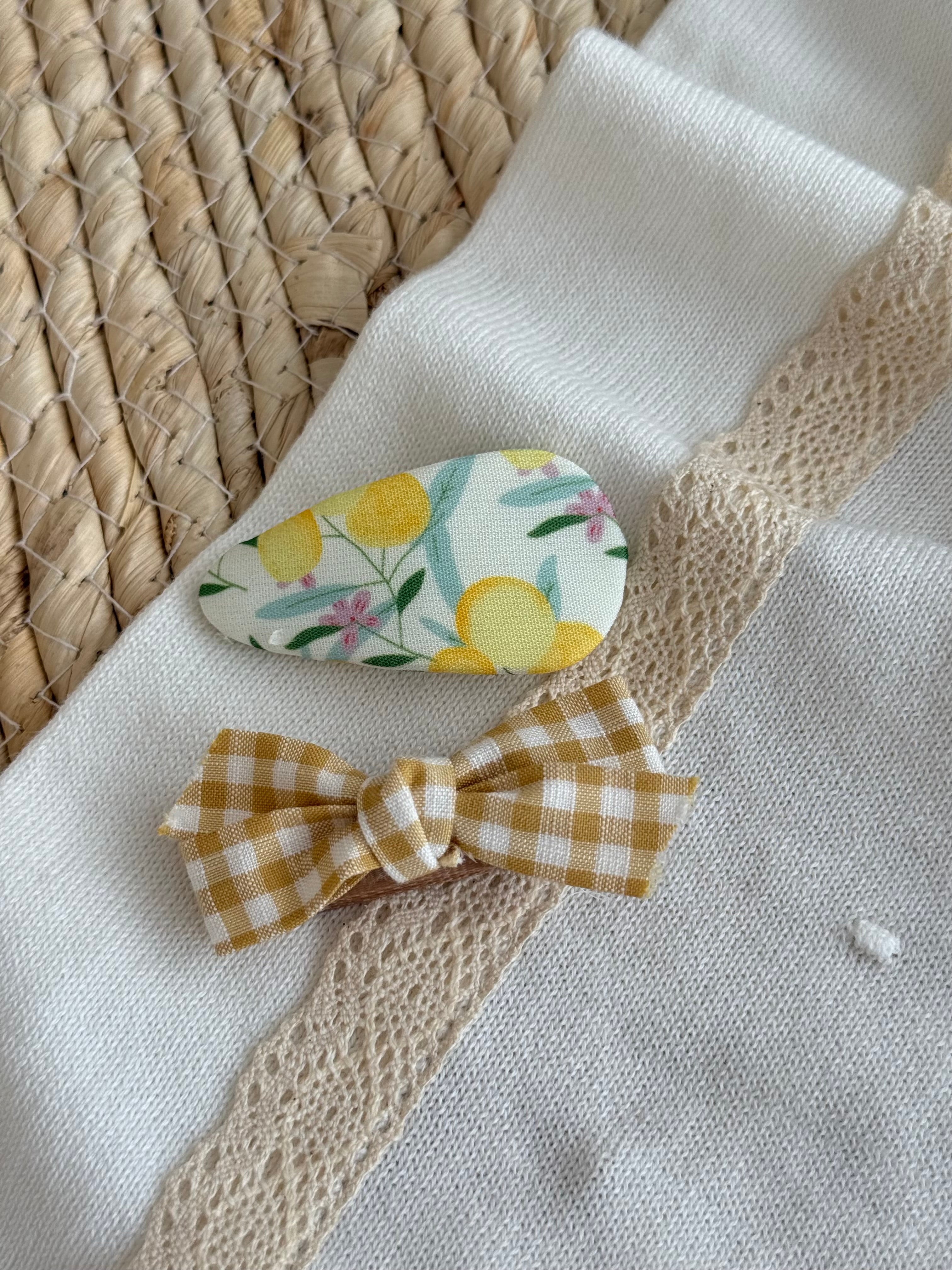 Set me 2 Kapese Flokesh "Lemon & Gingham"