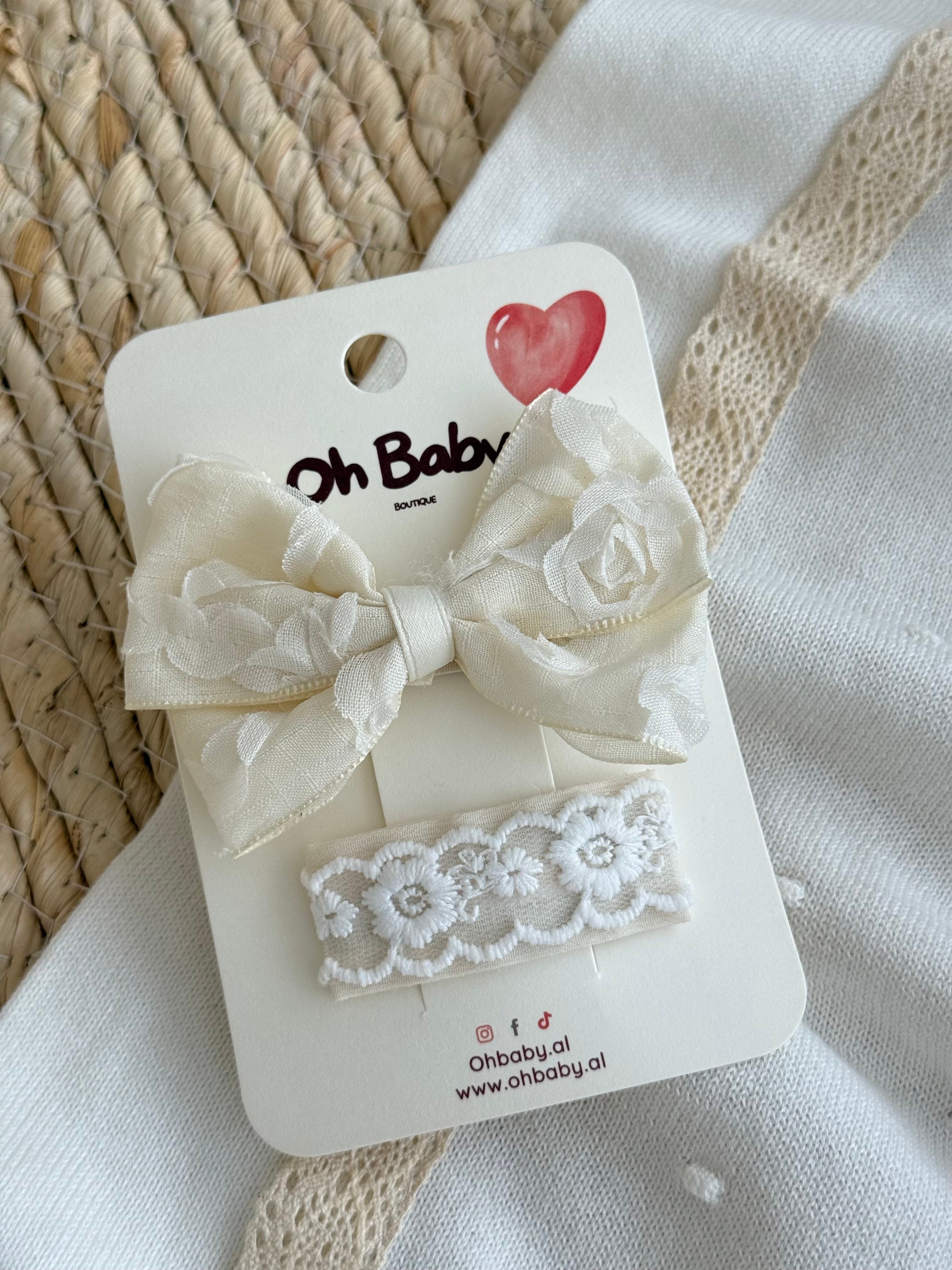 Set me 2 Kapese Flokesh "Vintage Rose & Lace"
