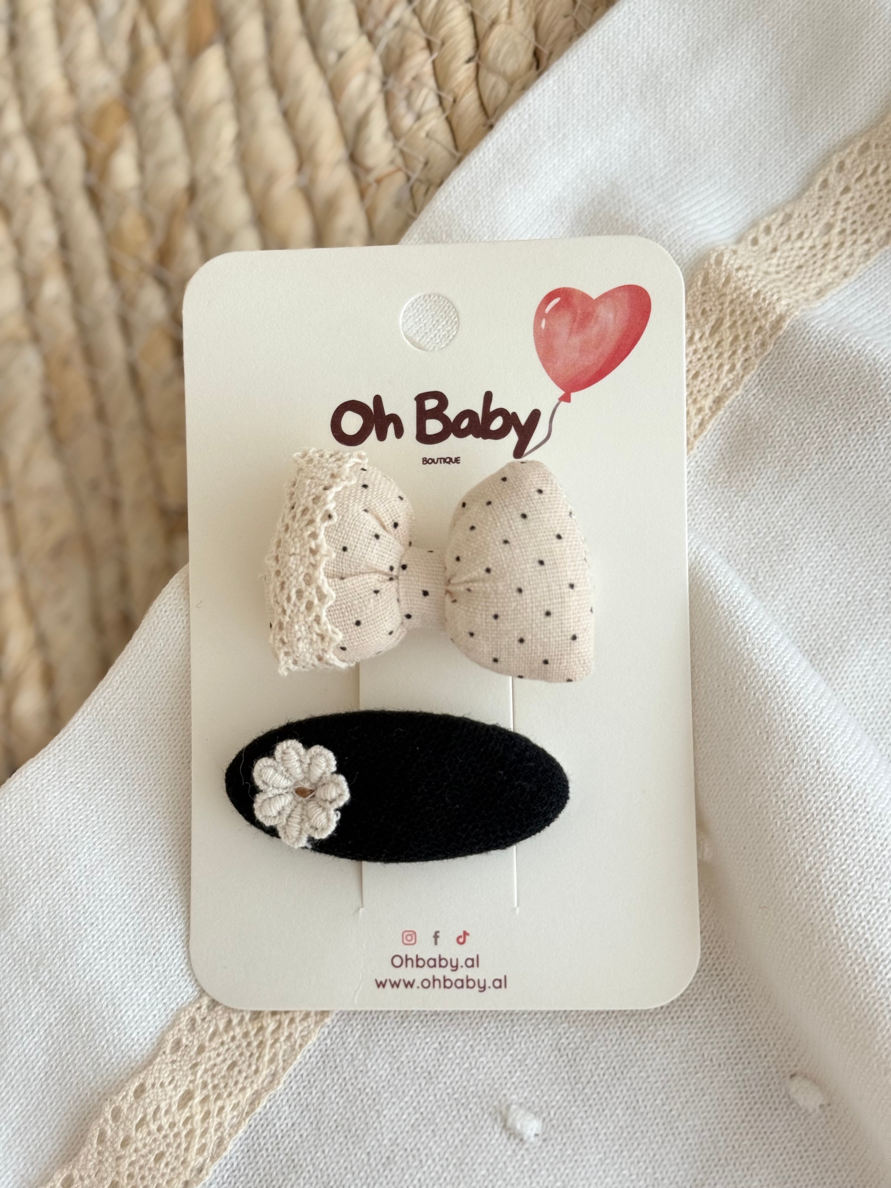 Set me 2 Kapese Flokesh "Polka Dot & Retro Lace"