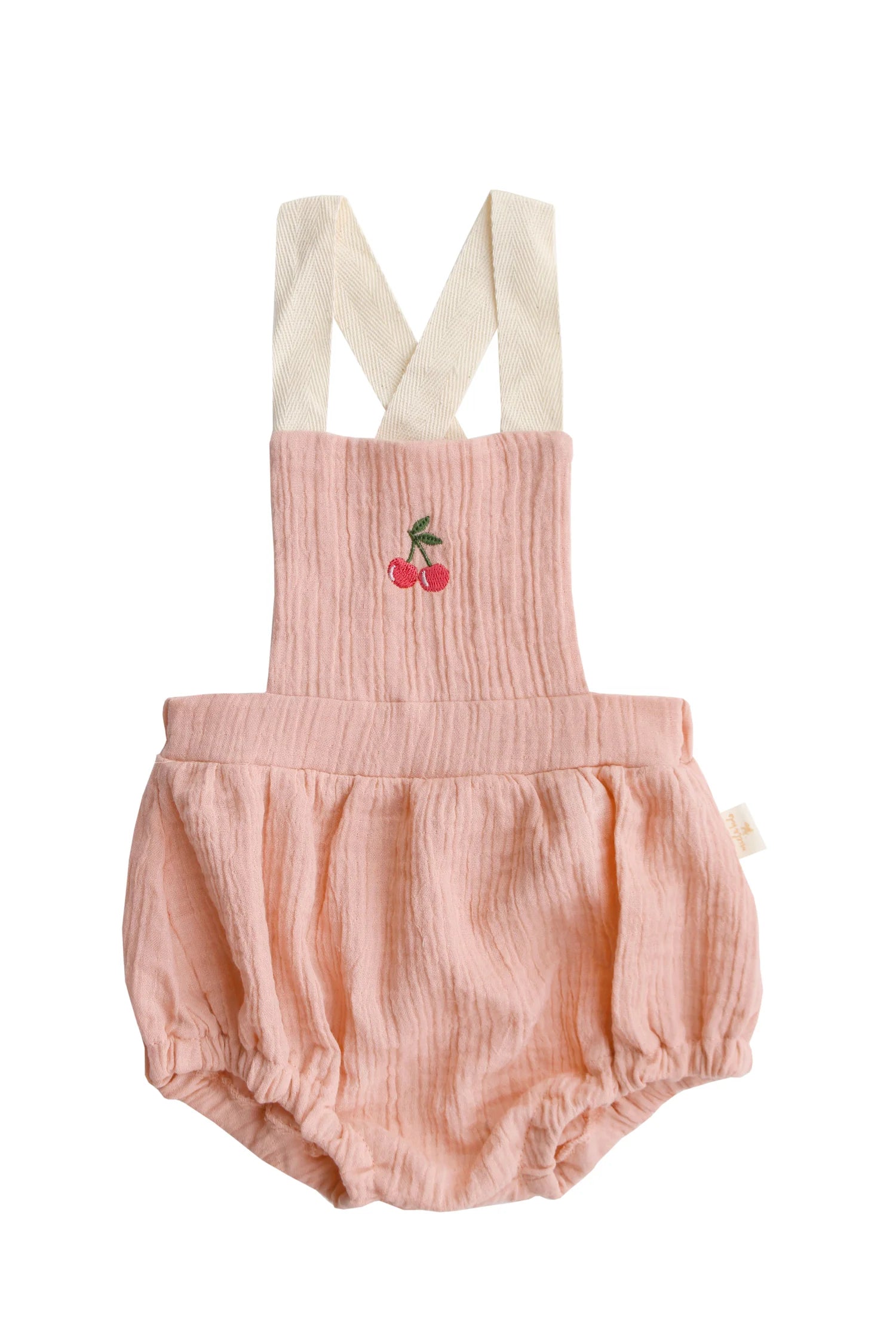 Romper Muslin me Qershi – Stil Vintage