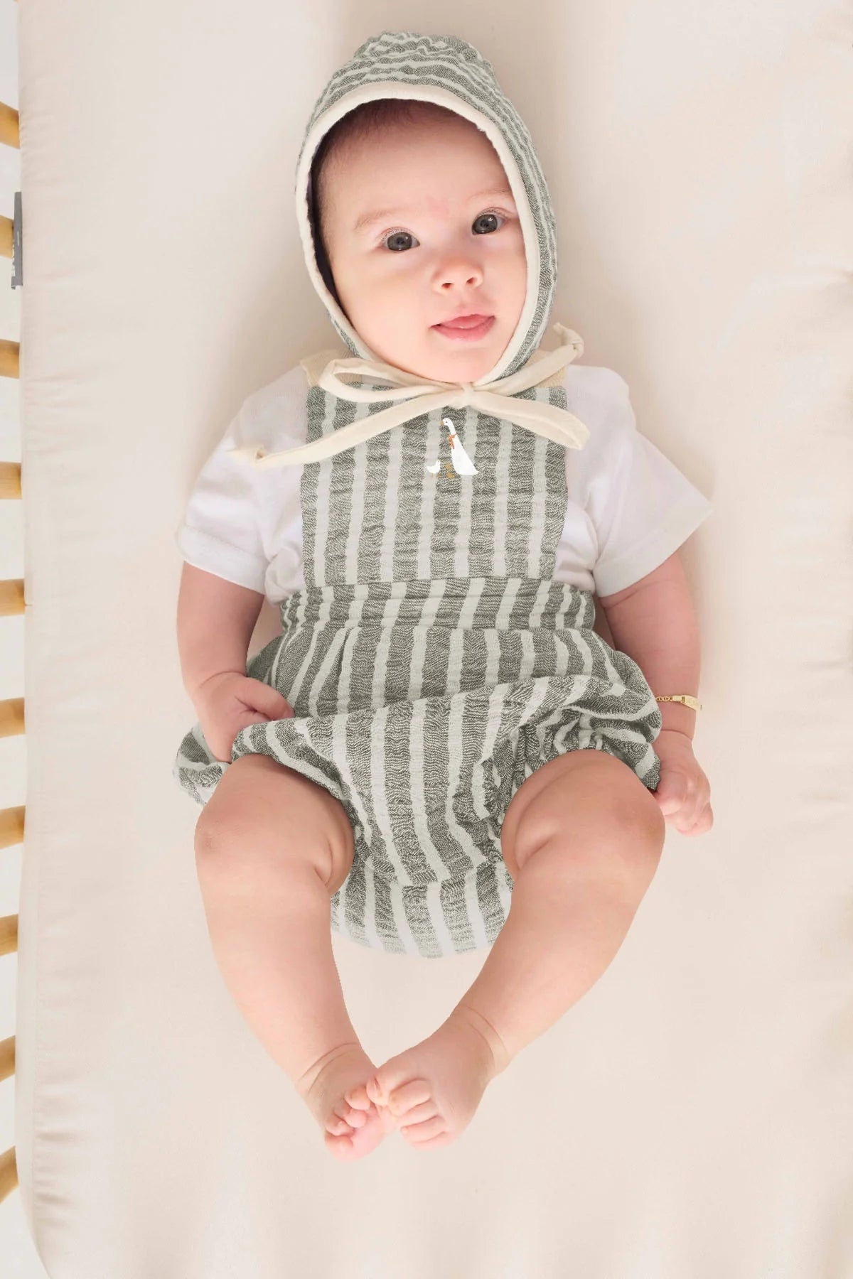 Romper Muslin me Vija me Qendisje Rose - Stil Vintage