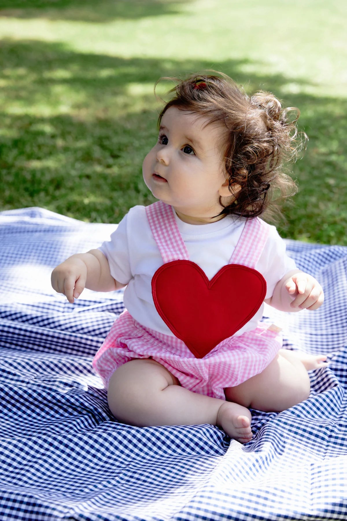 Romper Roze me Kuadrata dhe Detaj Zemre