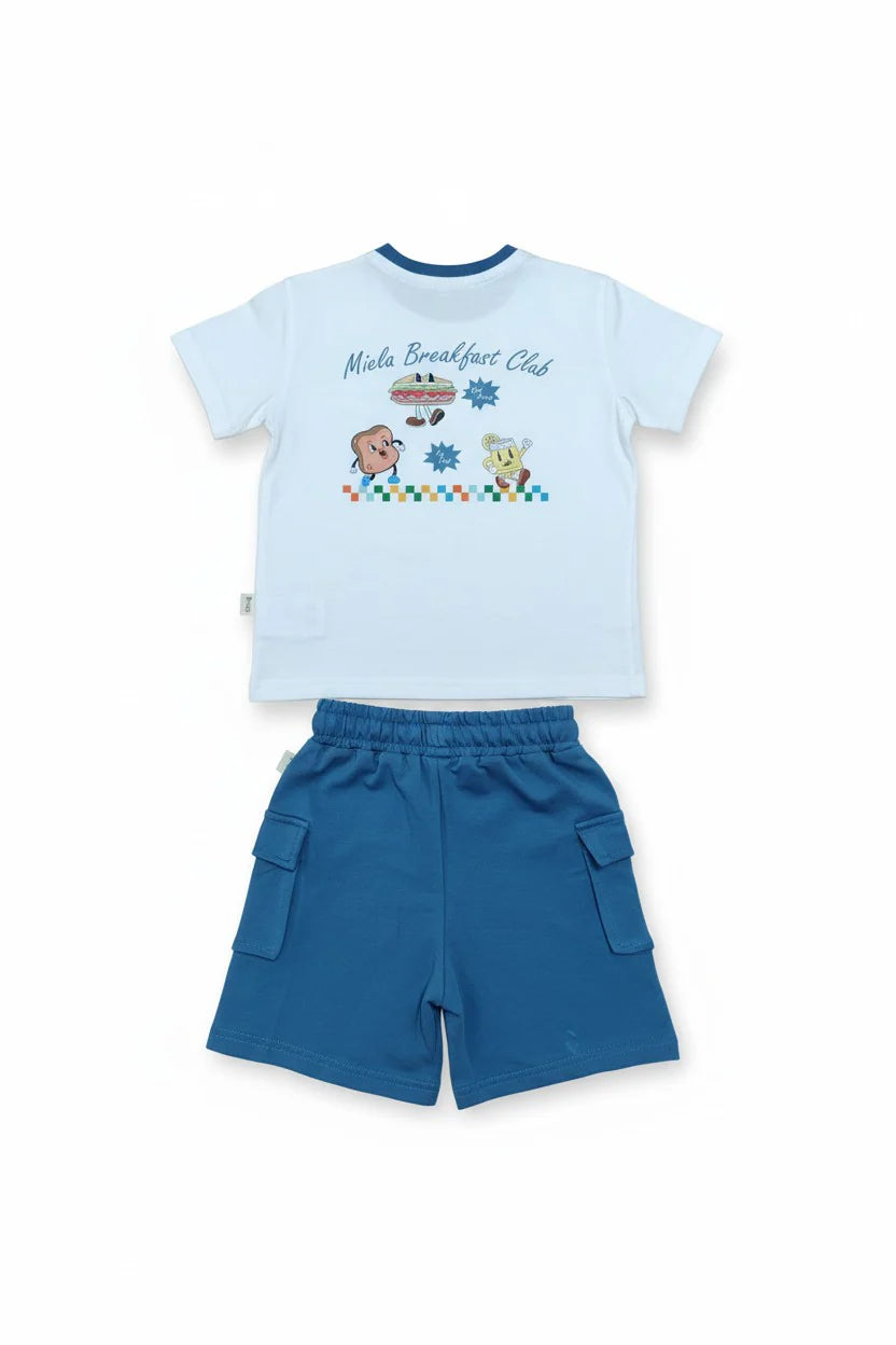 Kostum Veror Unisex "Cartoon Breakfast" (Triko & Pantallona)