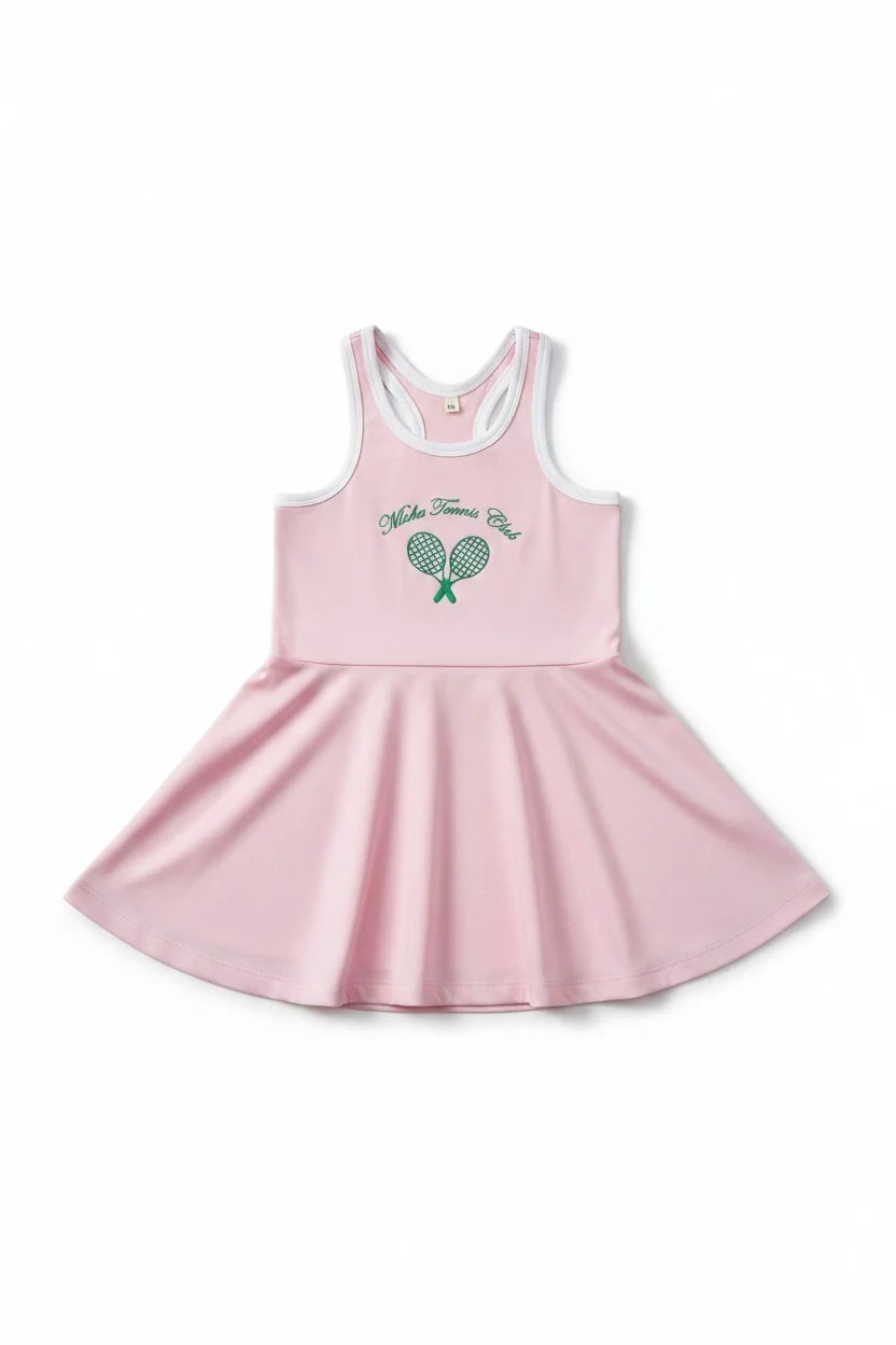 Fustan Tenisi per Vajza "Tennis Club" - Roze
