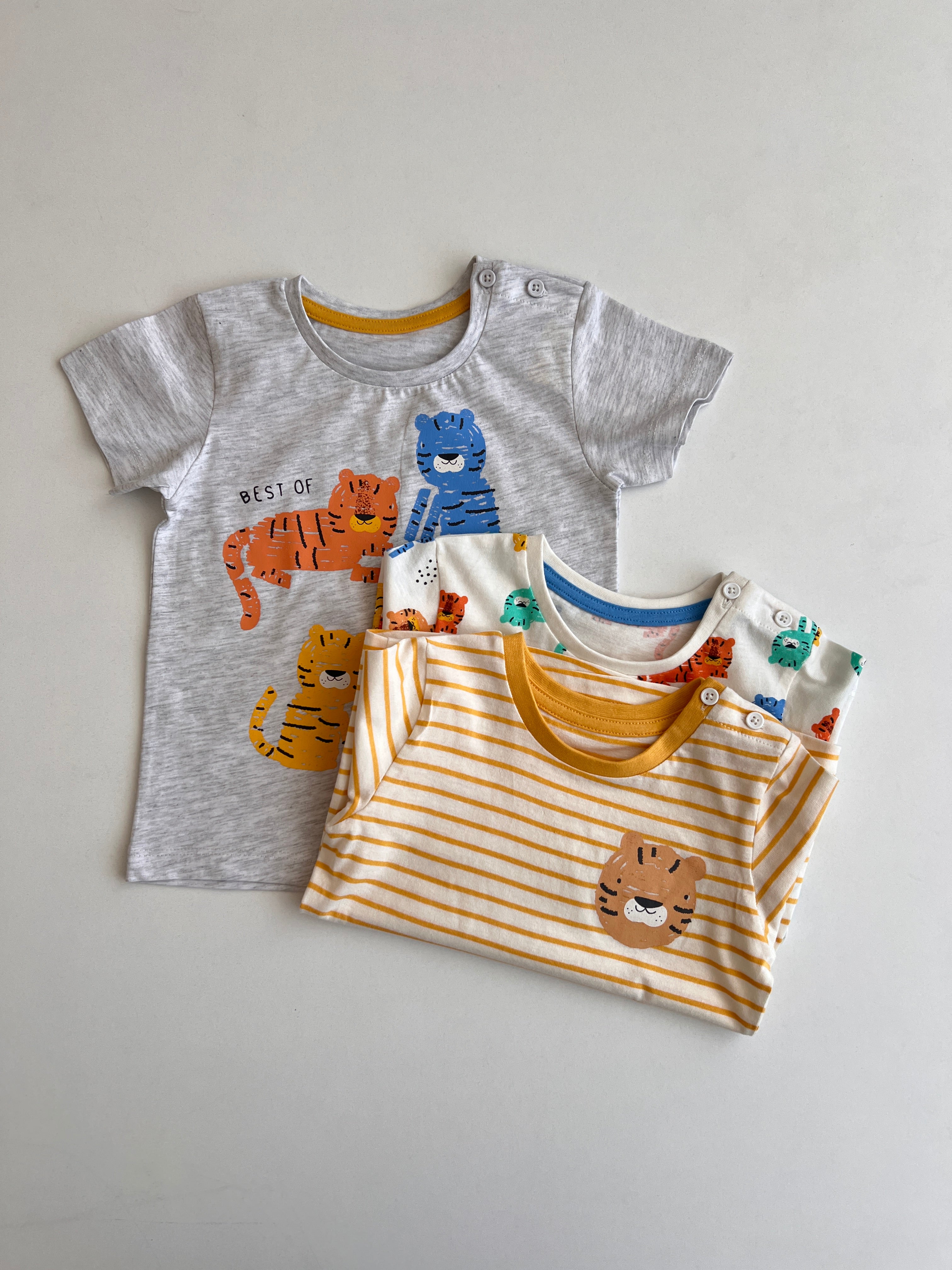 Set me 3 Bluza me Menge te Shkurtra per Femije