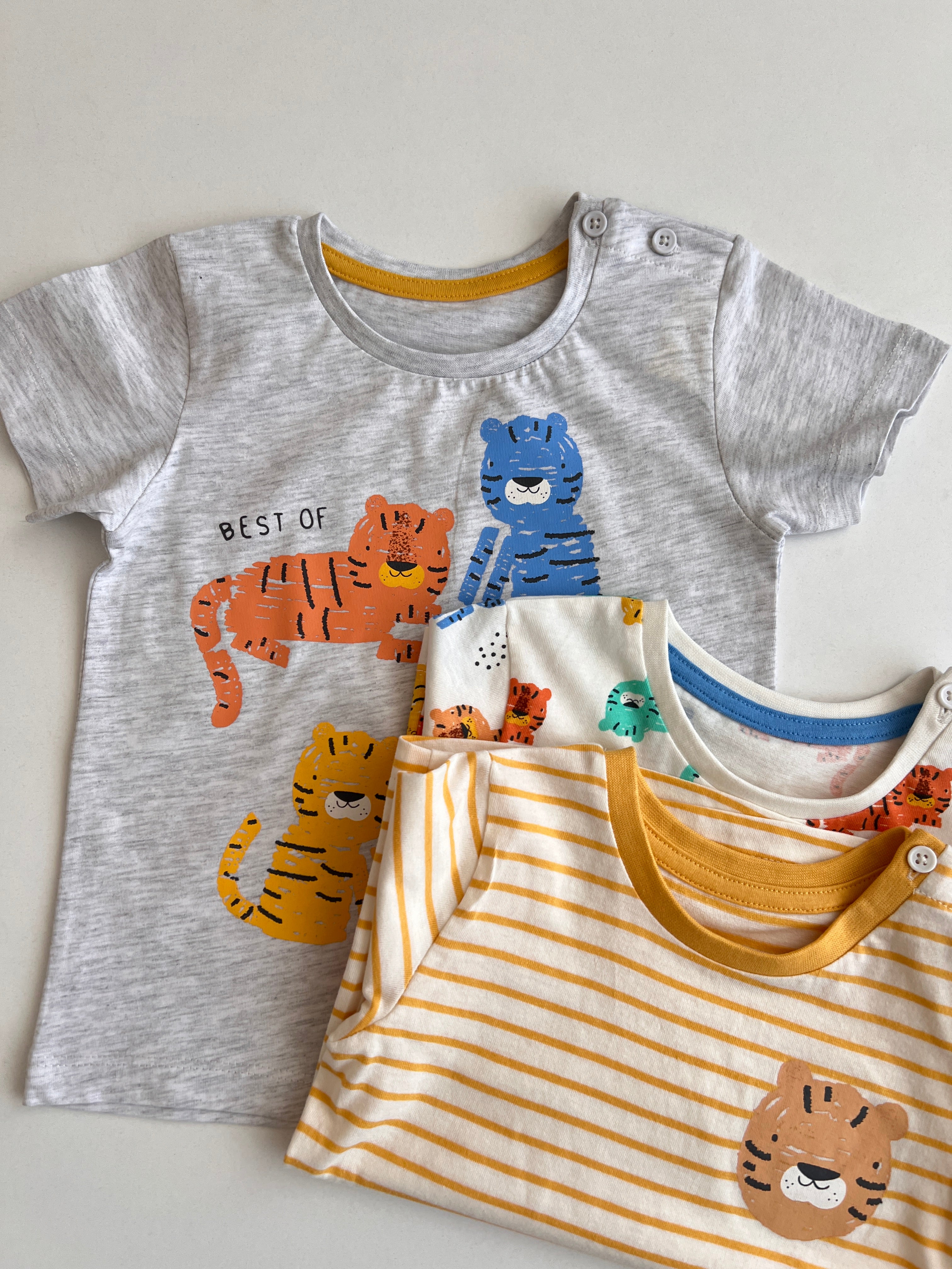 Set me 3 Bluza me Menge te Shkurtra per Femije