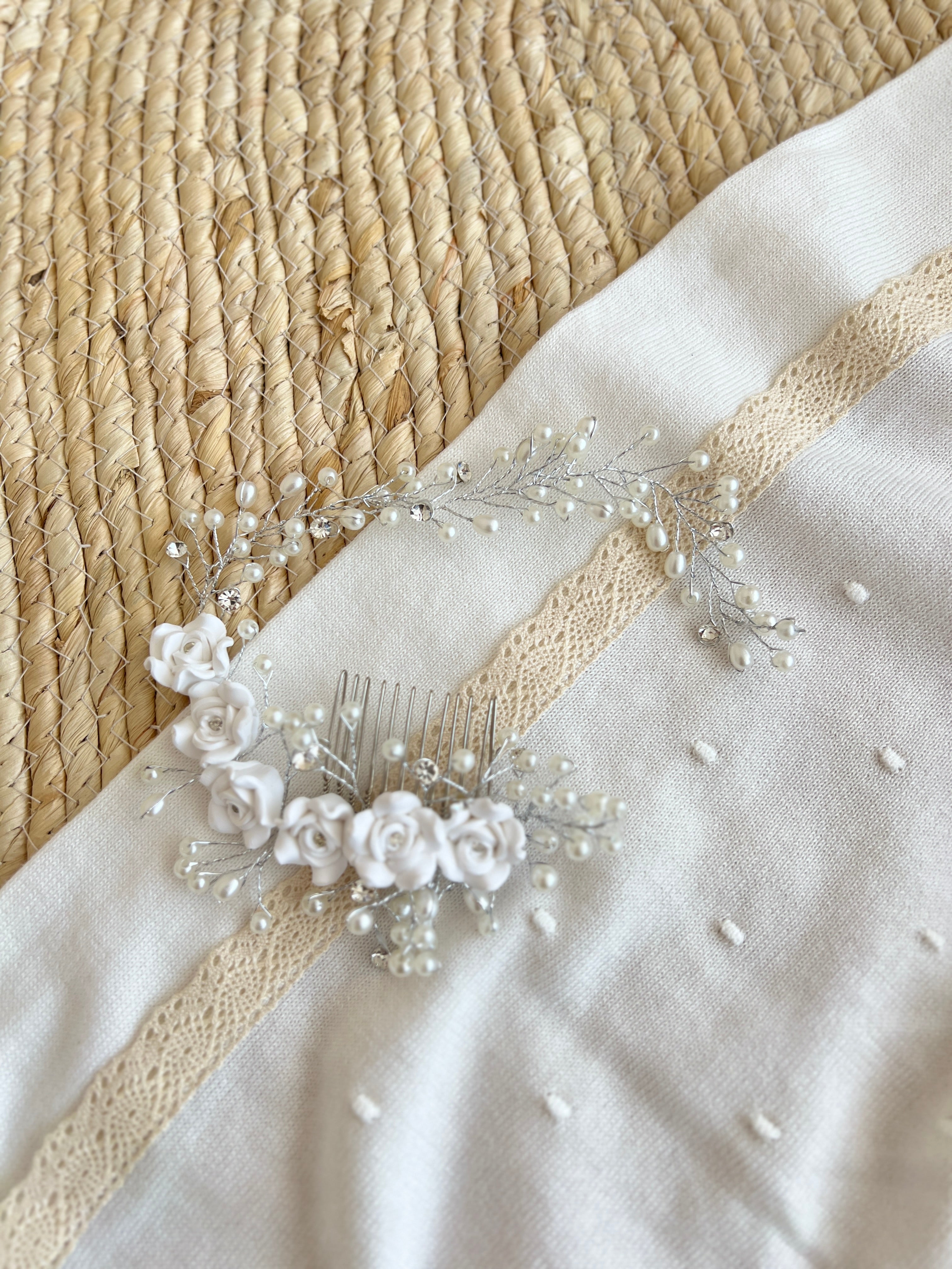 Kurore per Floke "White Blossom & Pearl" – Kreher dhe Kurore Fleksibel