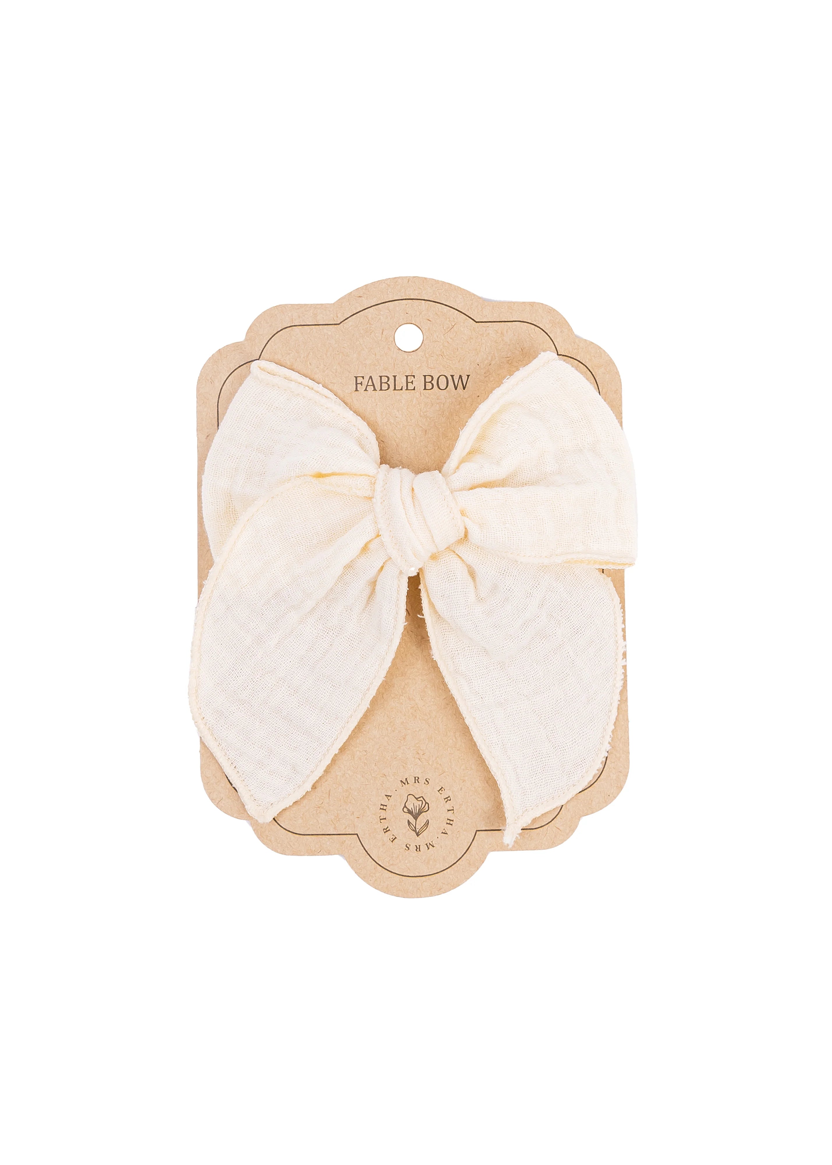 Kapese Flokesh Mrs Ertha "Fable Bow Clip" - Vanilla