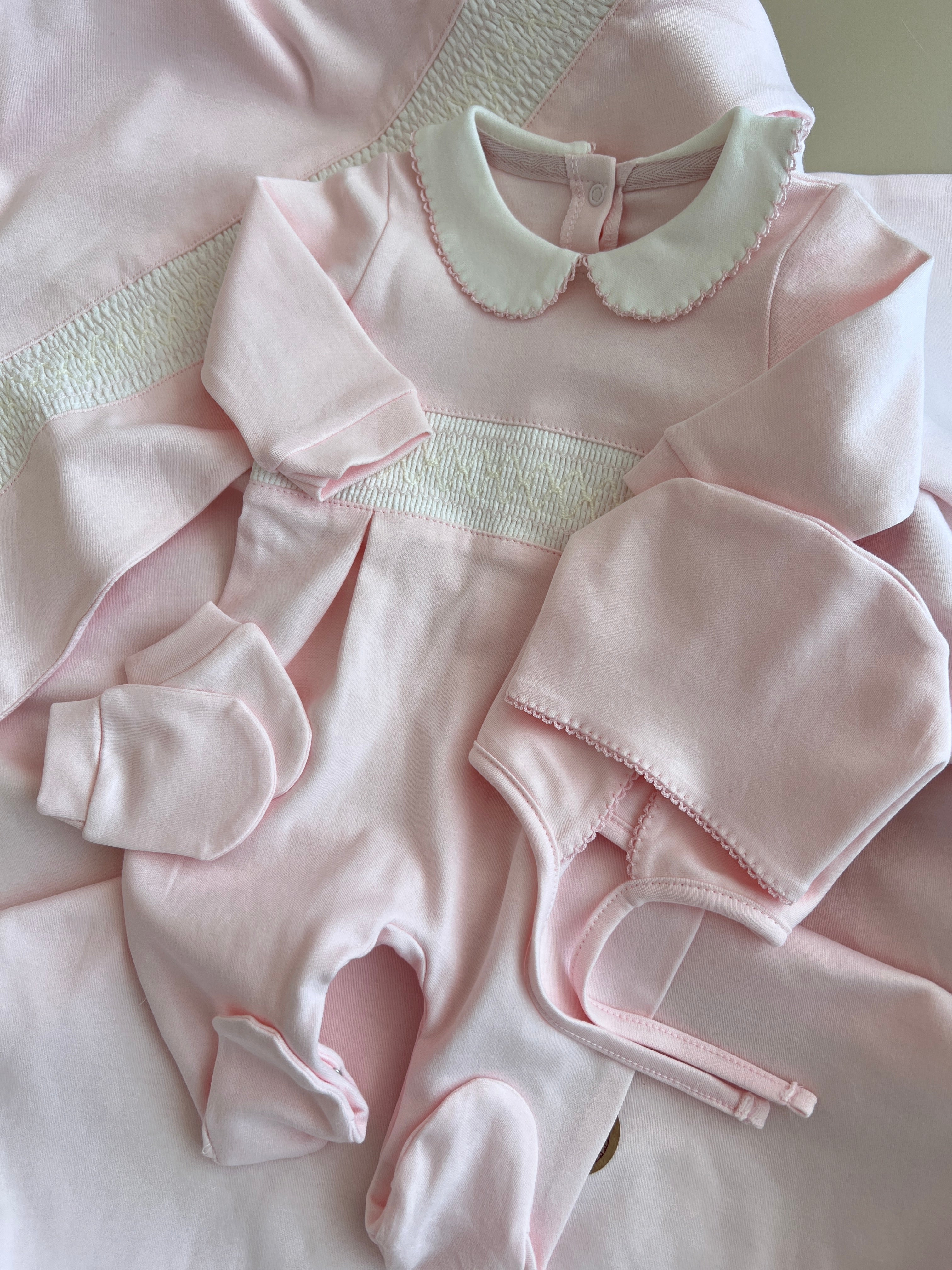Set Materniteti me 4 Pjese Roze - Batanie, Tutinen Kapuc & Doreza