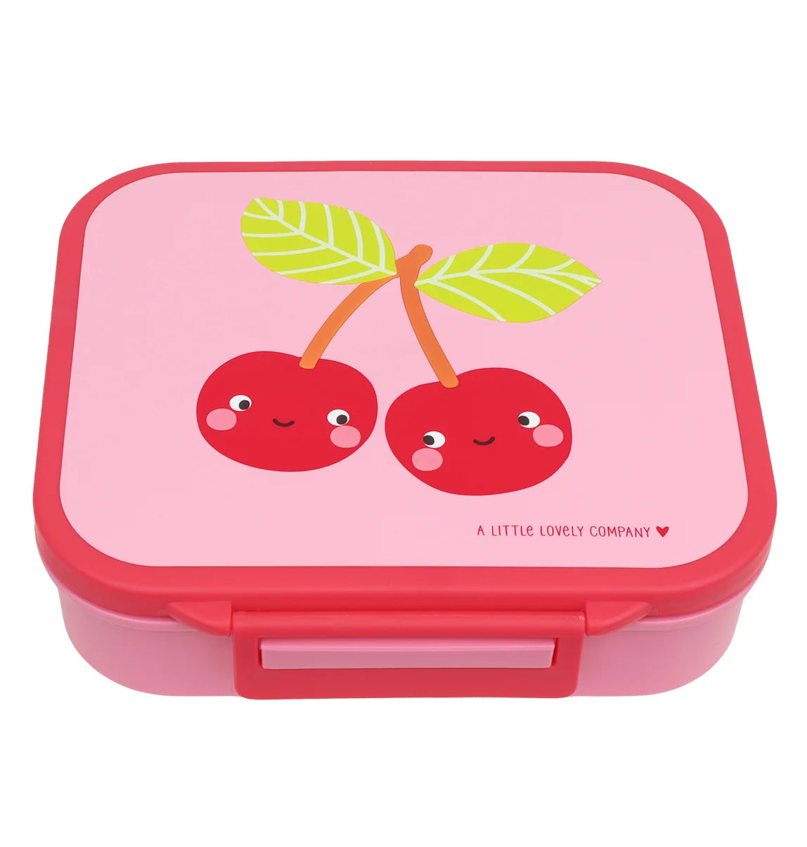Kuti Ushqimi me 3 Ndarje Happy Cherries (900ml) – Pink
