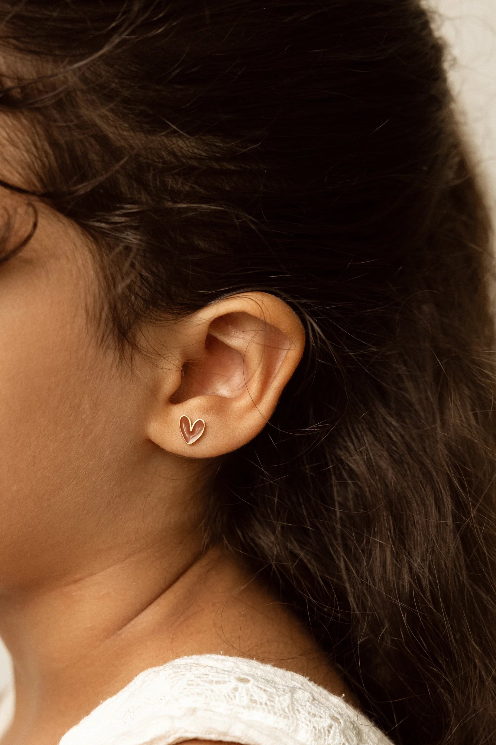 Vathë Me Zemer Te Veshur Me Ar 18k