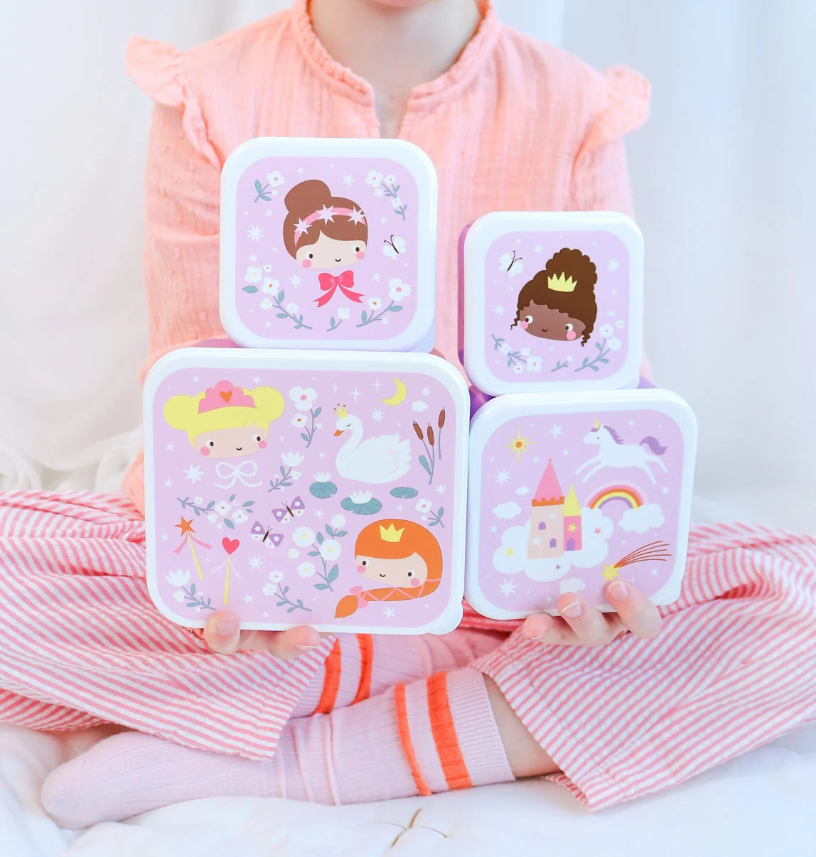 Set me 4 Kuti Ushqimi dhe Snack - "Princess"