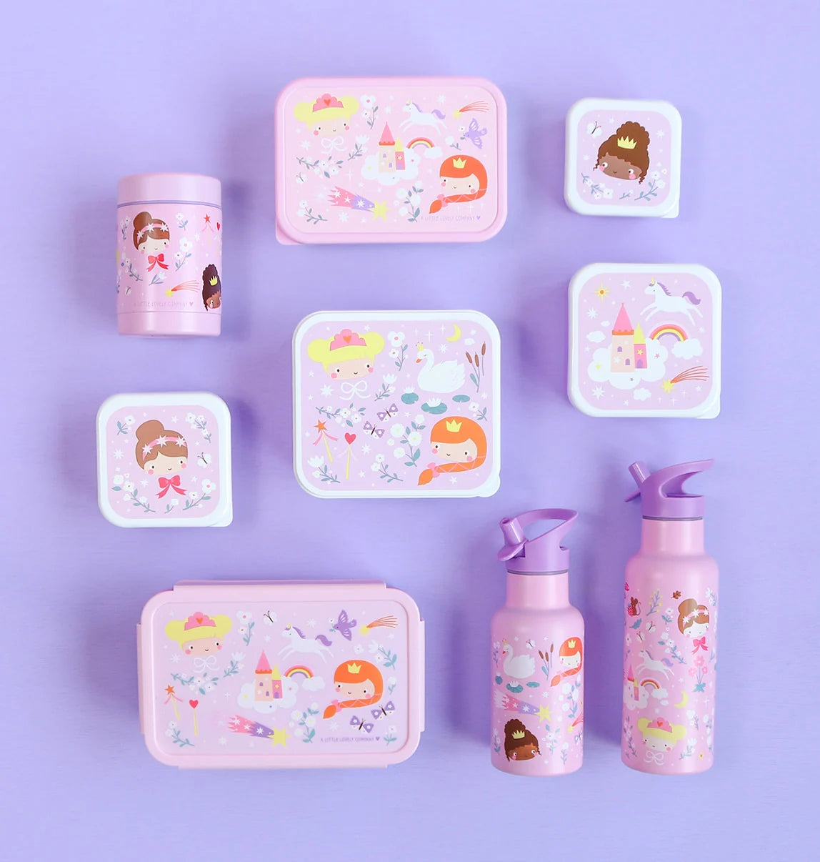 Set me 4 Kuti Ushqimi dhe Snack - "Princess"