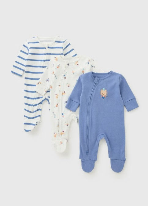 Set me 3 Tutina Pambuku – Dizajn me Arush dhe Shirita