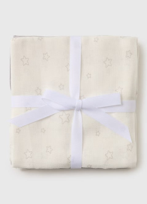 Set me 3 Napa Muslin 100% Pambuk – Dizajn me Yje (70x70 cm)