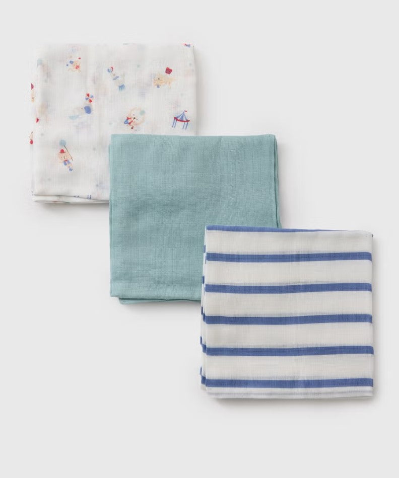 Set me 3 Napa Pambuku (Muslin) – Koleksioni "Aventurat e Vogla"