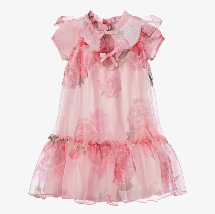 Fustan Festiv Roze me Trendafila