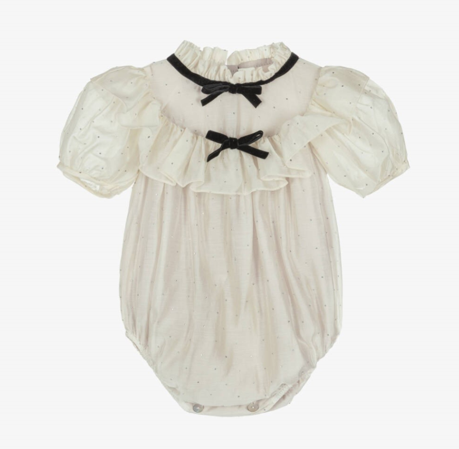Romper Elegant Bezhe Me Fjongo