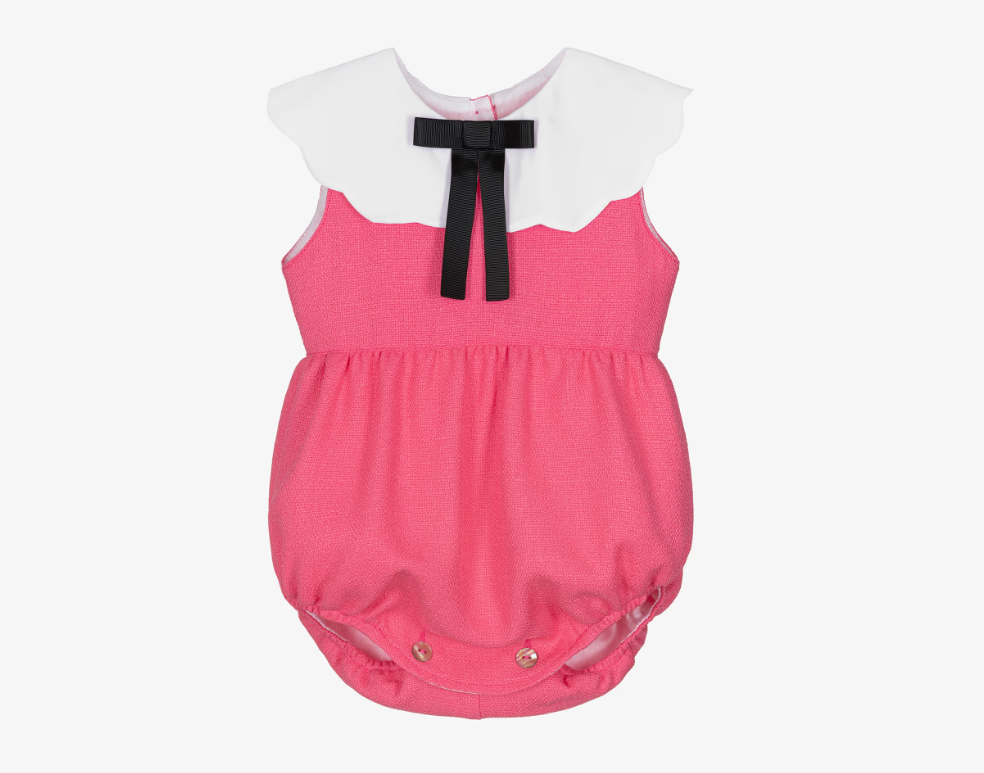 Romper Elegant Roze me Jake te Bardhe dhe Fjongo