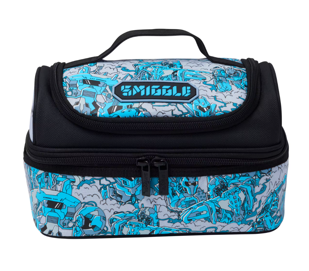 Set 4-Pjesesh "Giggle By Smiggle" - Cante shpine, Ushqimi, Shishe Uji & Kulete Lapsash Realm All Grey Bundle