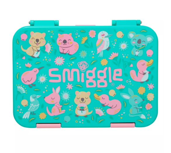 Set 4-Pjesesh "Giggle By Smiggle" - Cante Shpine, Ushqimi, Shishe Uji & Kuti Ushqimi - I Spy Teeny Bundle