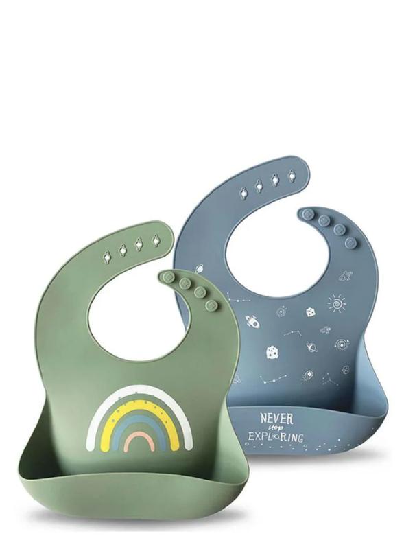 Silicone Bibs 2 Pack
