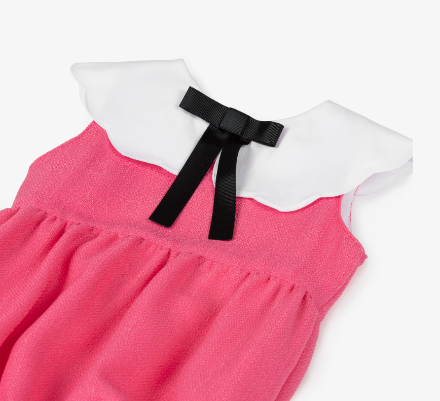 Romper Elegant Roze me Jake te Bardhe dhe Fjongo