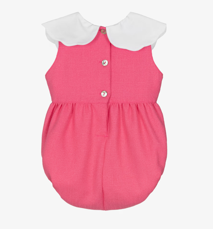 Romper Elegant Roze me Jake te Bardhe dhe Fjongo