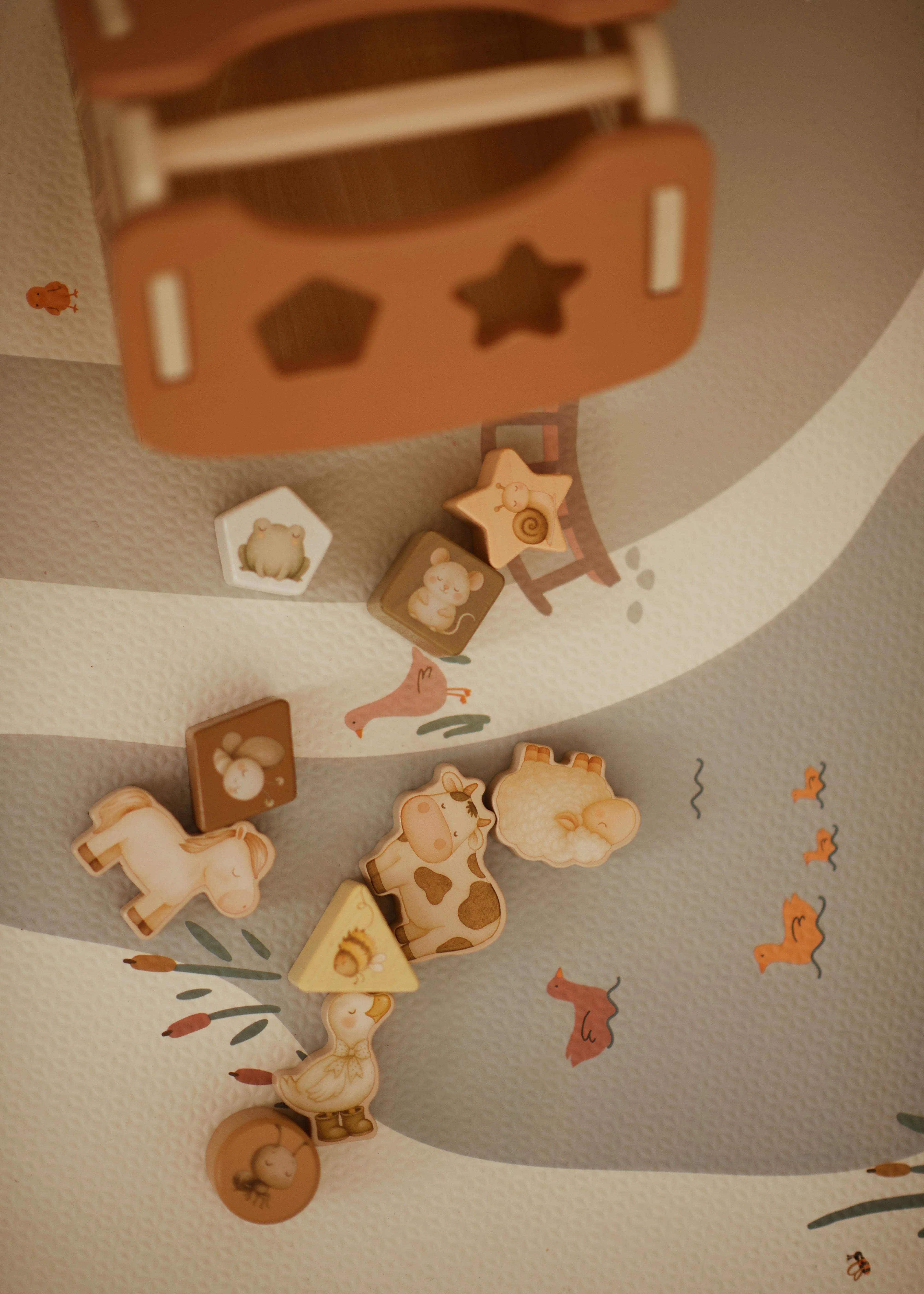 Lodër Druri Montessori (Puzzle & Formuese) - Tiny Barn