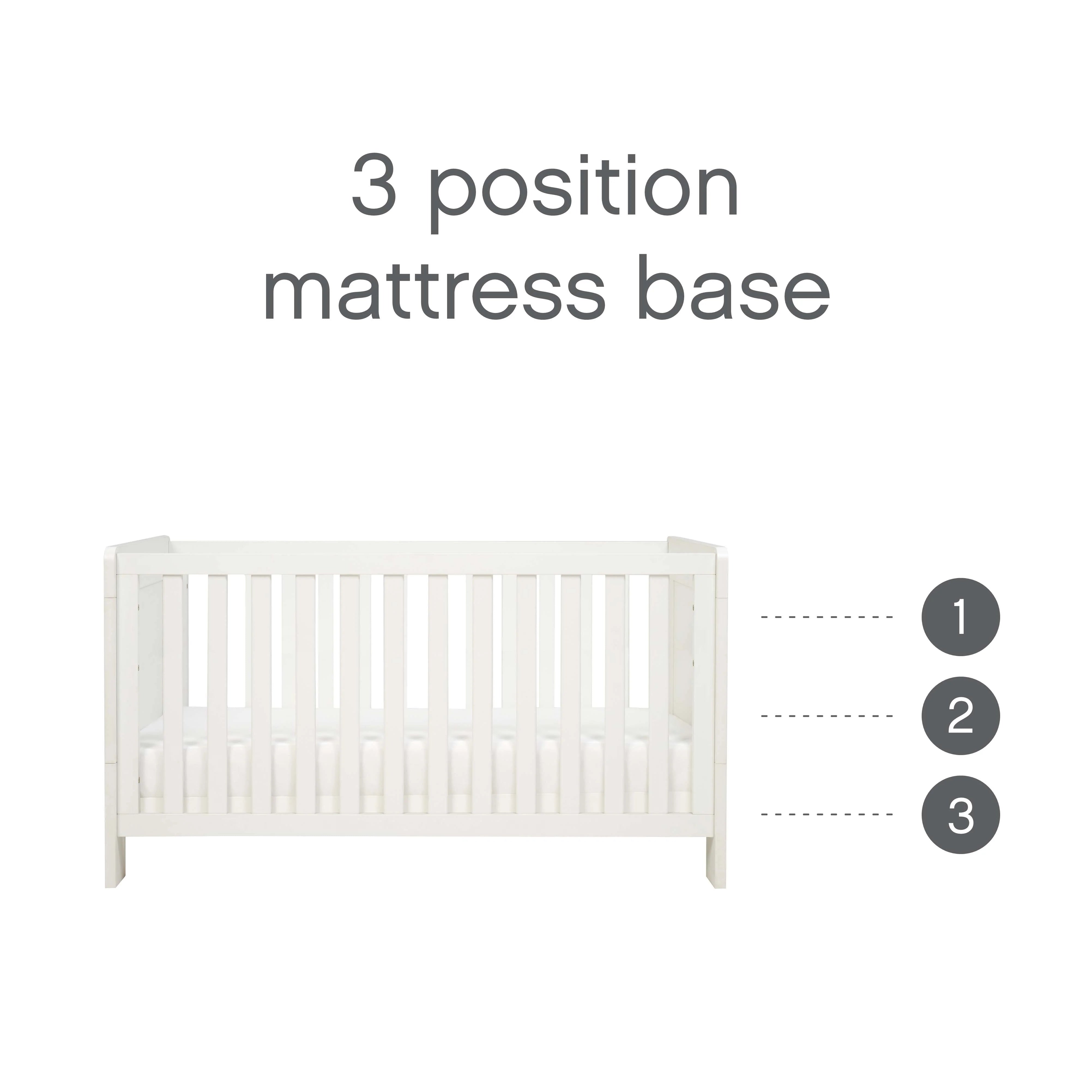 Krevat Femijesh Essentials Alba Mini Cot Bed - I Bardhe (White)