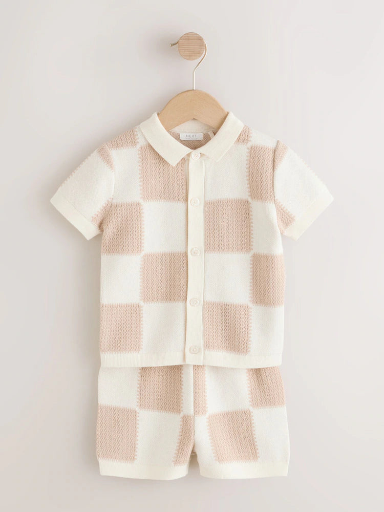 Kostum me Thurje Checkerboard – Neutral