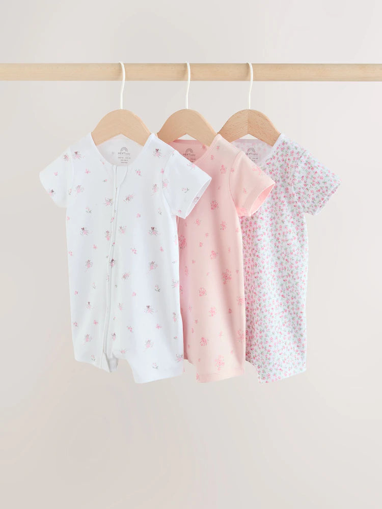 Set me 3 Romper - Flowers