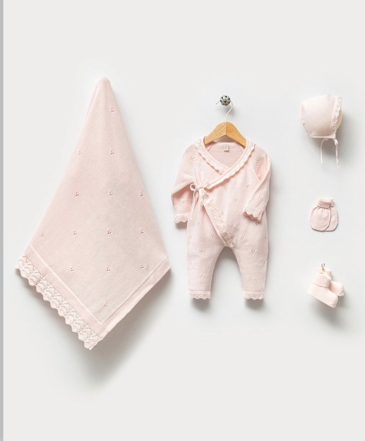 Set Materniteti me 5 Pjese - Baby Pink