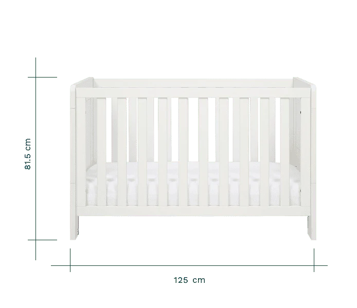 Krevat Femijesh Essentials Alba Mini Cot Bed - I Bardhe (White)