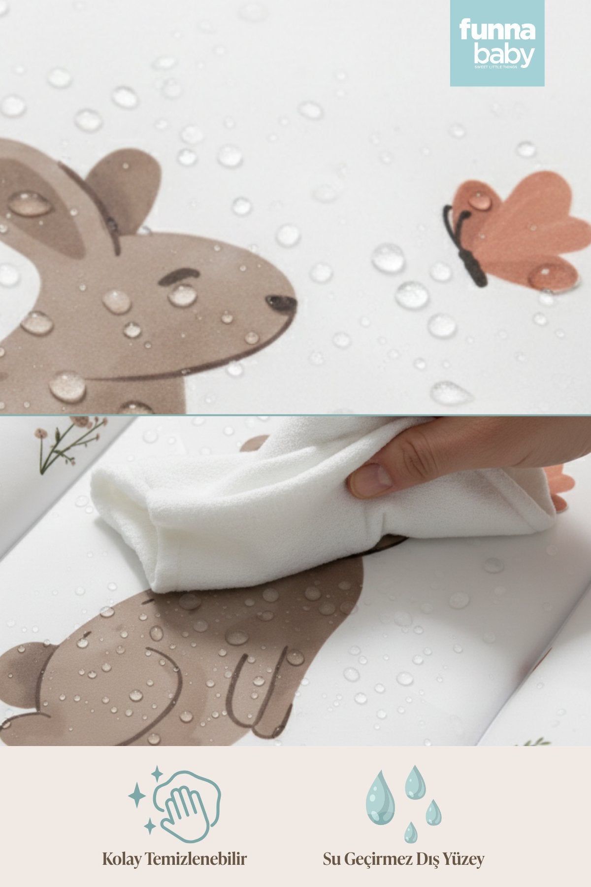 Shtrese Nderrimi per Bebe 50x70 cm - Grass Beige