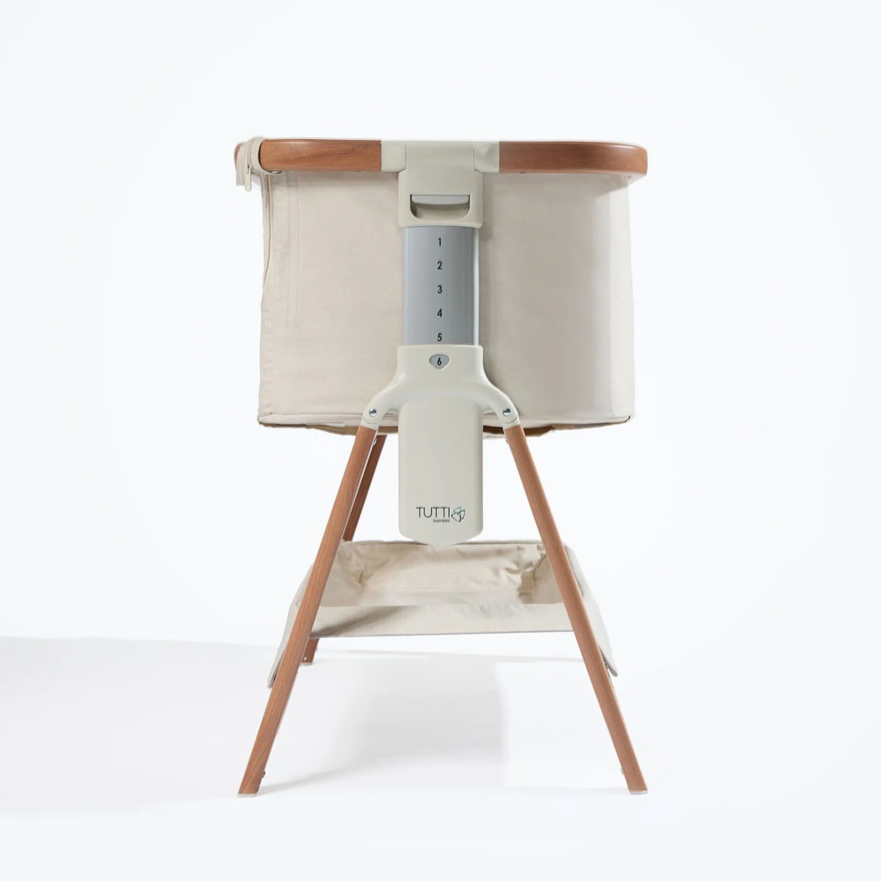 Krevat Femijesh Next to Me CoZee Bedside Crib - Scandinavian Walnut/Ecru