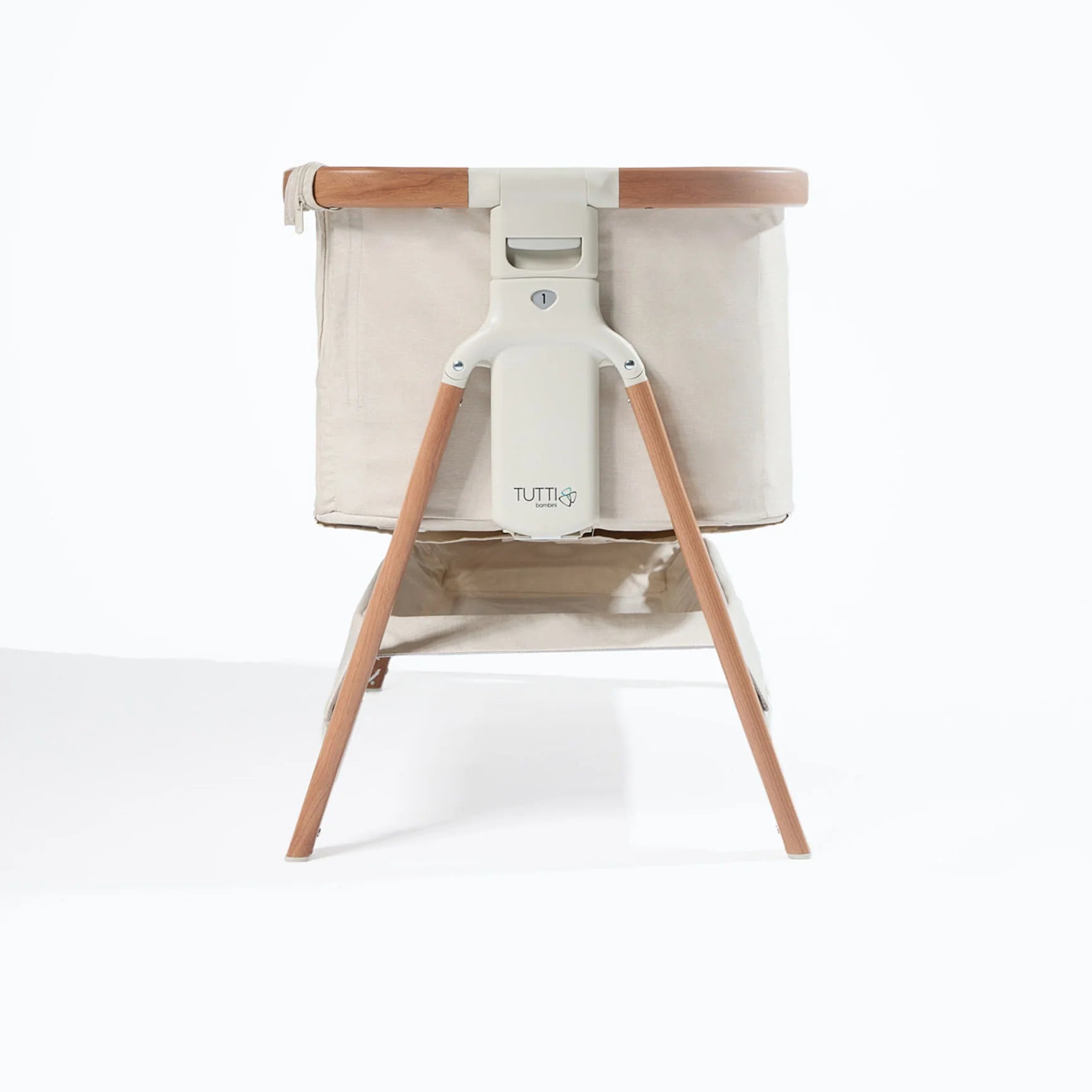 Krevat Femijesh Next to Me CoZee Bedside Crib - Scandinavian Walnut/Ecru