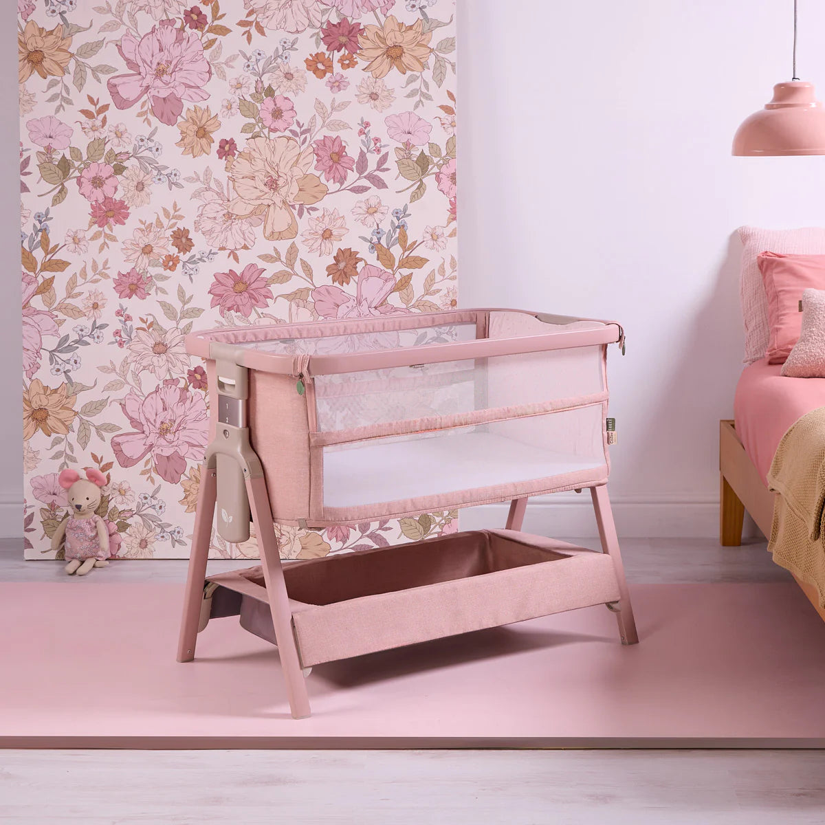 Krevat Femijesh Next to Me CoZee Zen Bedside Crib - Blush