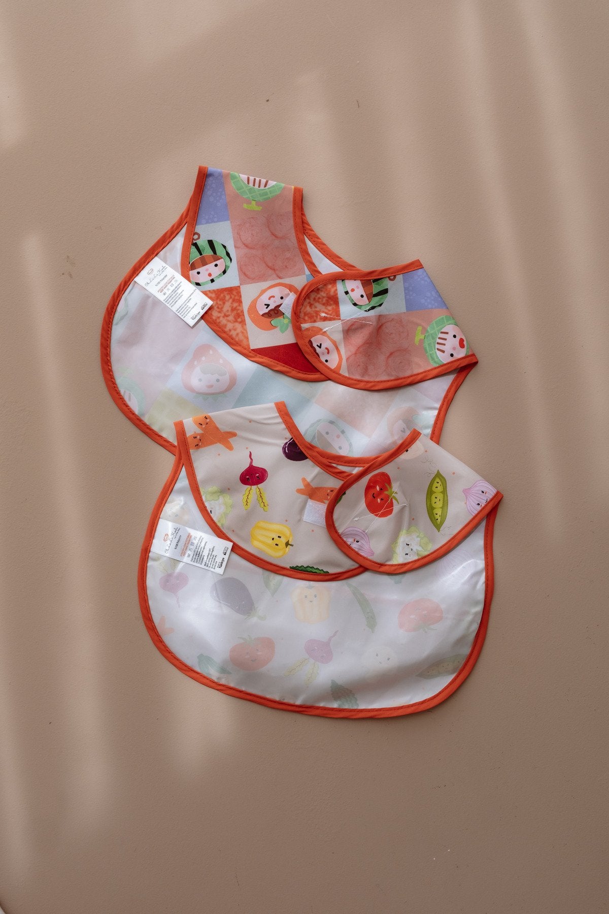 Set me 2 Gushore Plasmasi 6-36 muaj - Orange Trimmed