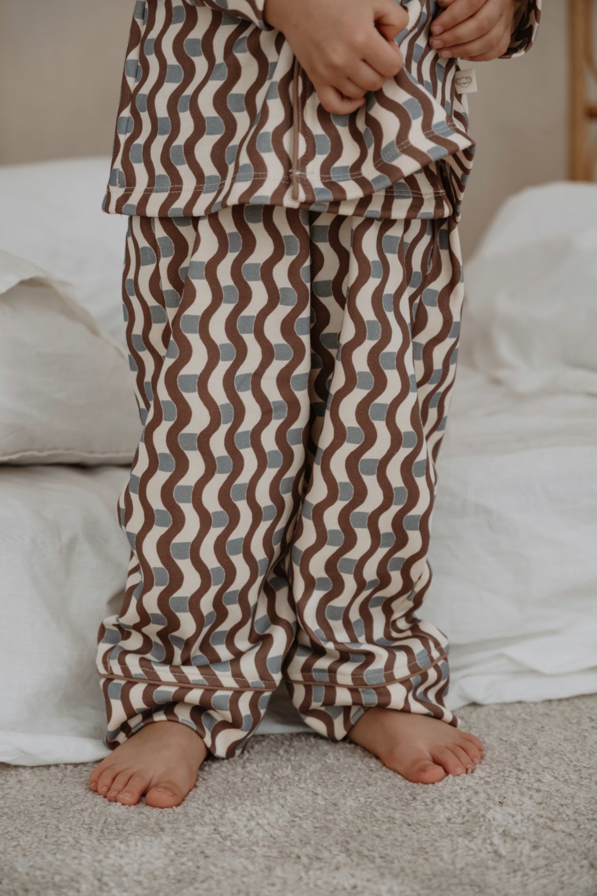 Pizhame "Wave Pattern" – 100% Pambuk Premium