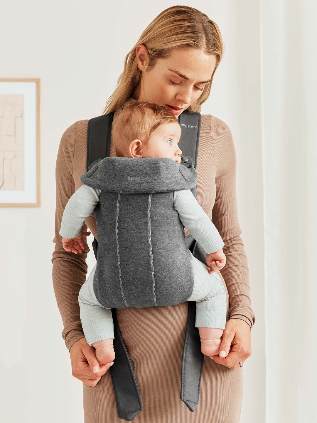 Baby Carrier Mini, 3D Jersey (Kangur) - Dark Grey
