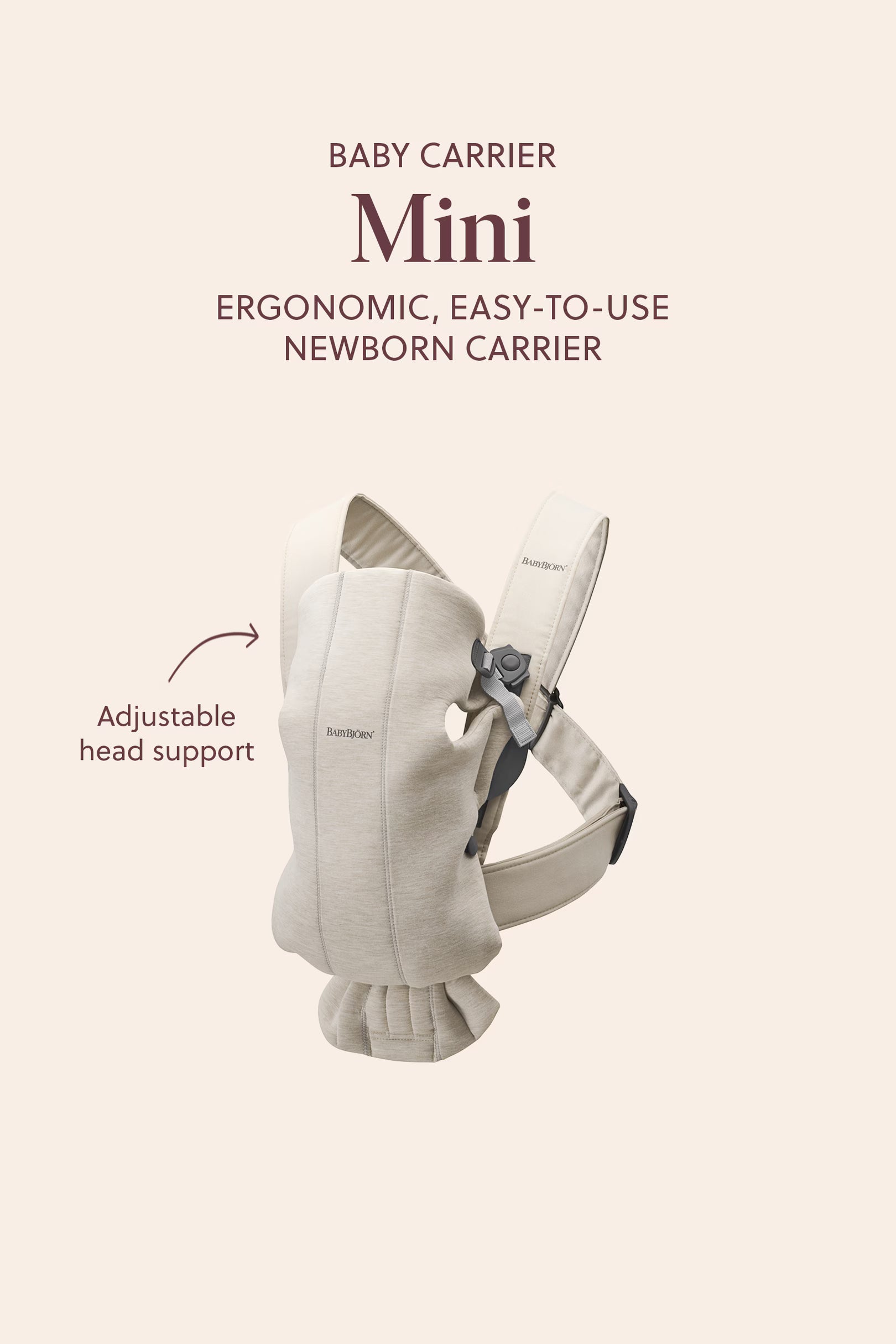 Baby Carrier (Kangur) Mini Woven - Beige