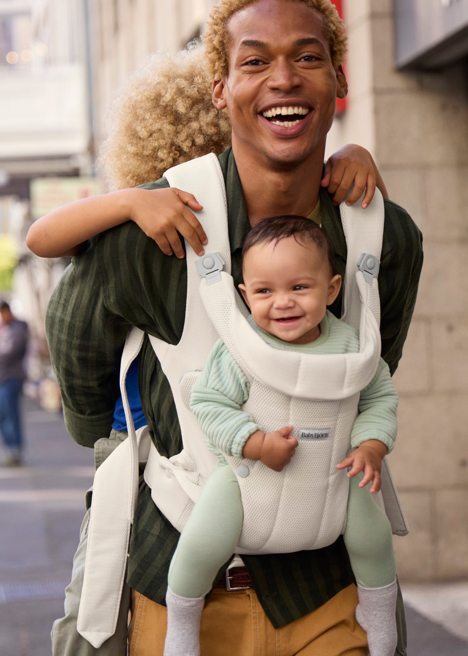 Baby Carrier Hold (Kangur) - Airy Mesh - Cream