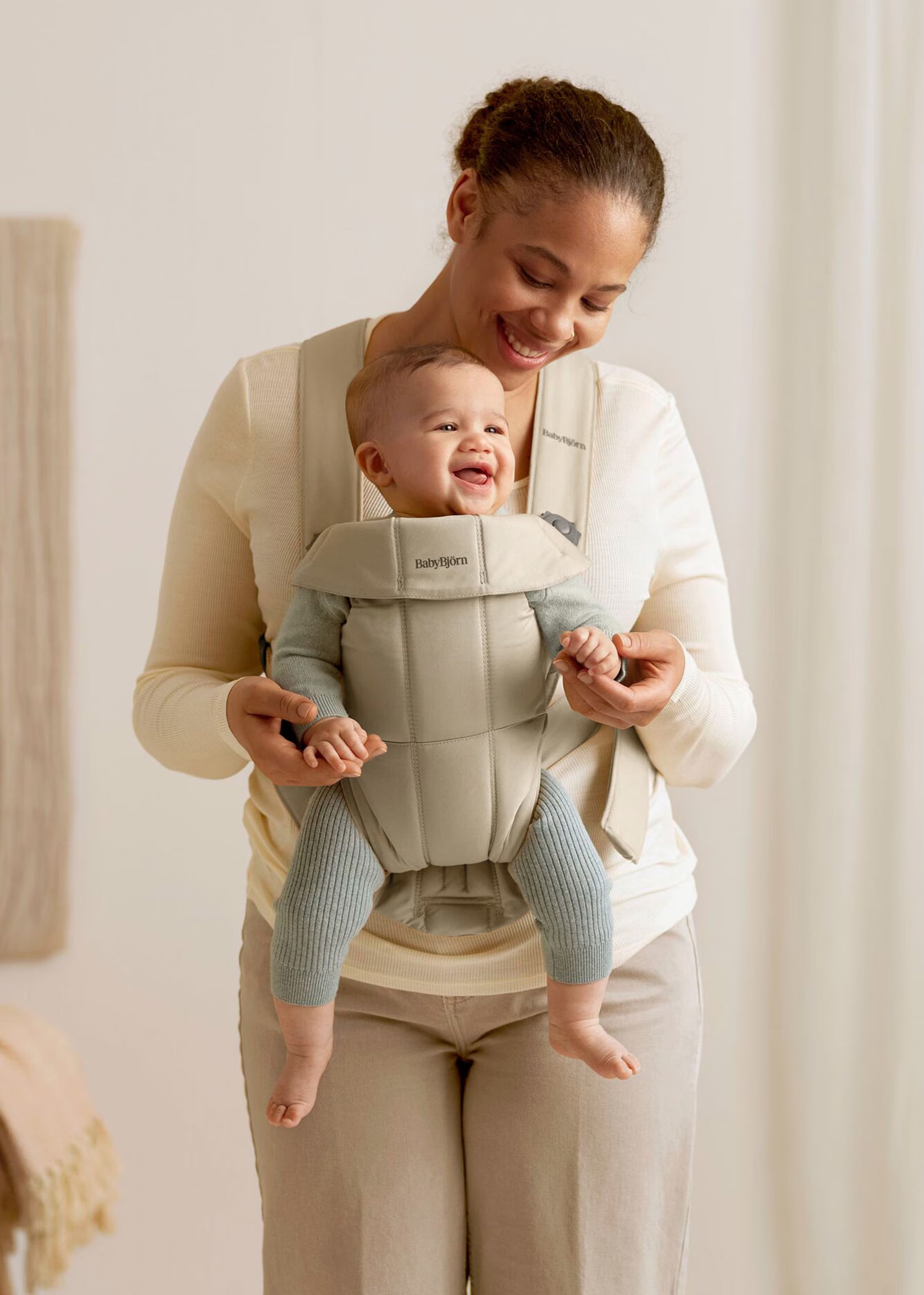 Baby Carrier (Kangur) Mini Woven - Beige