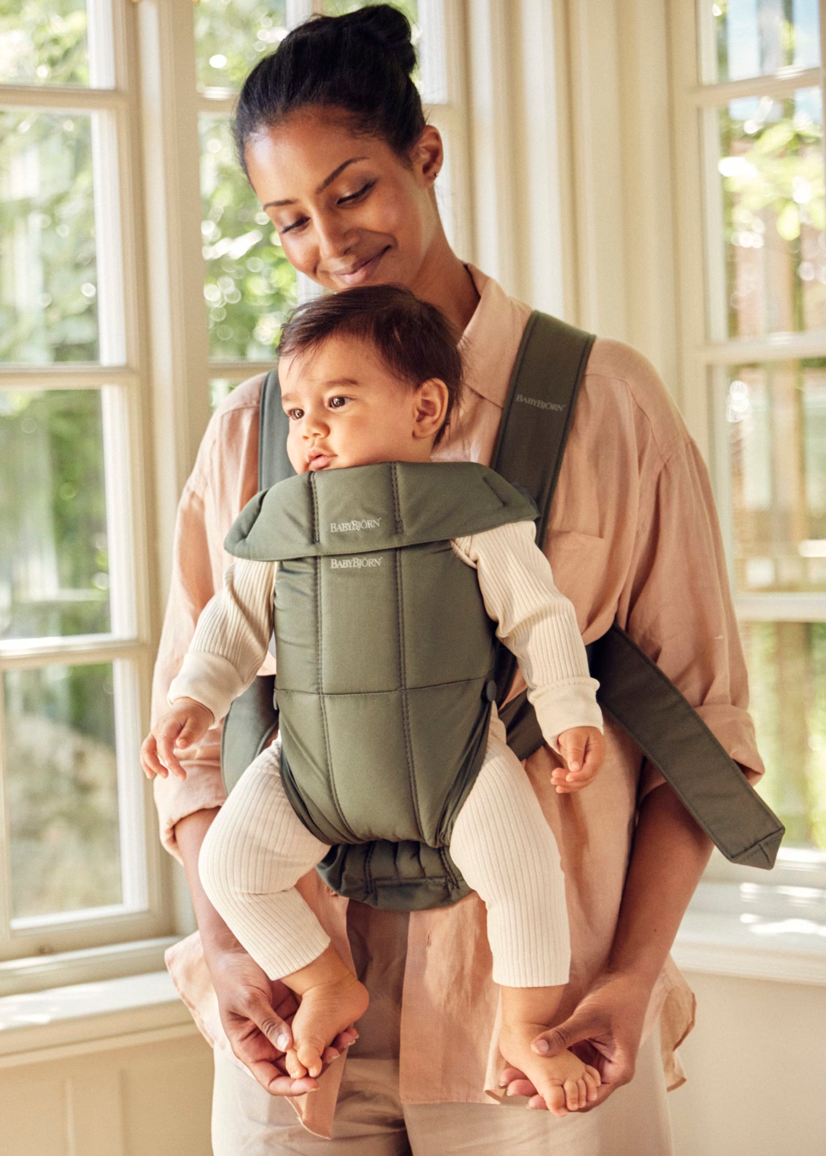 Baby Carrier (Kangur) Mini Woven - Dark Green