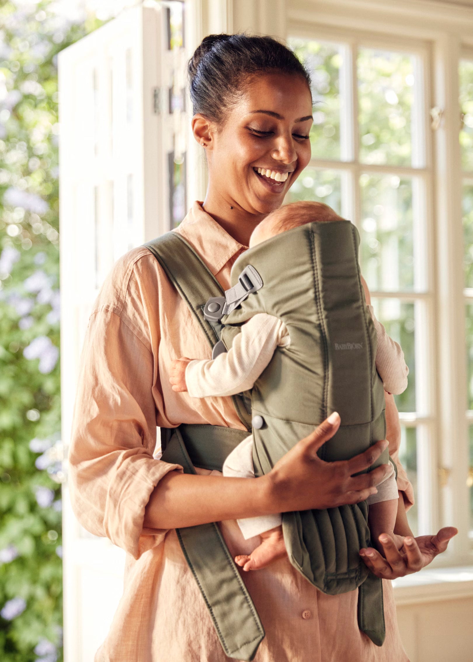 Baby Carrier (Kangur) Mini Woven - Dark Green