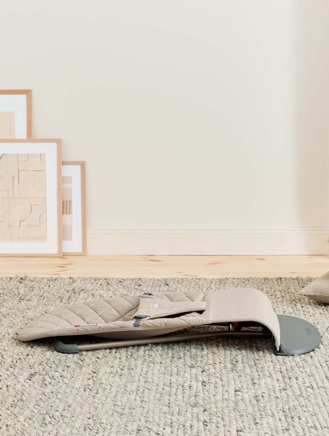 Bbj Bouncer Bliss Woven Classic Quilt - Sand Grey