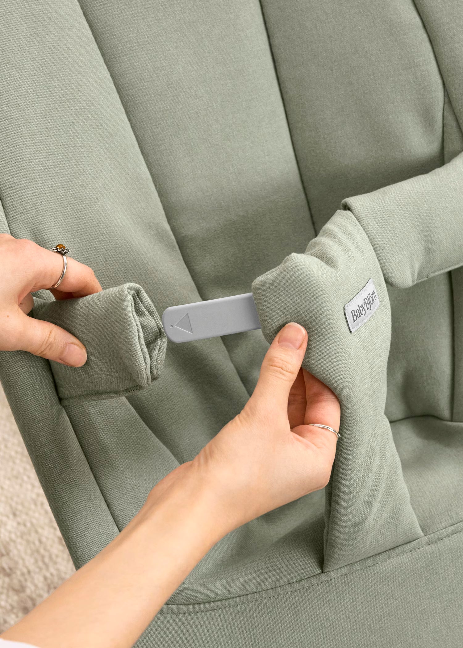 Baby Bjorn Bouncer Begin - Brushed Woven - Light Green