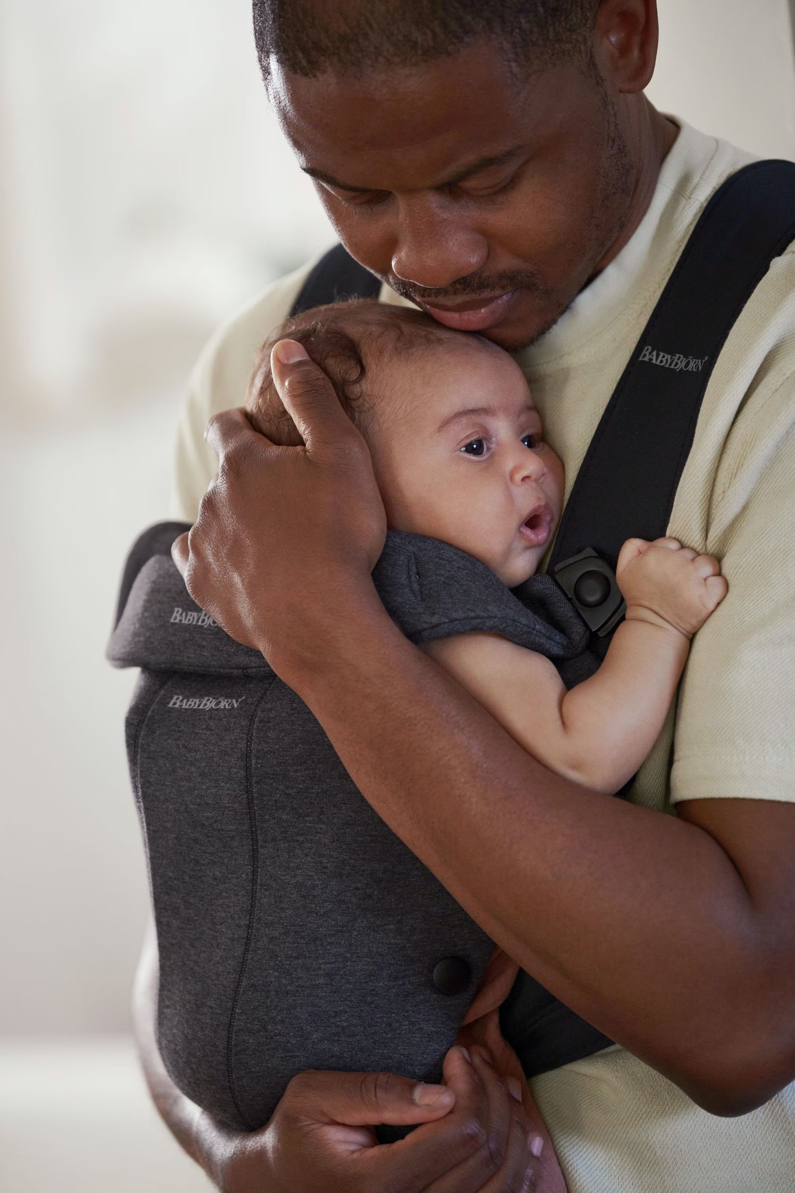 Baby Carrier Mini, 3D Jersey, Charcoal grey (Kangur) -  Charcoal grey